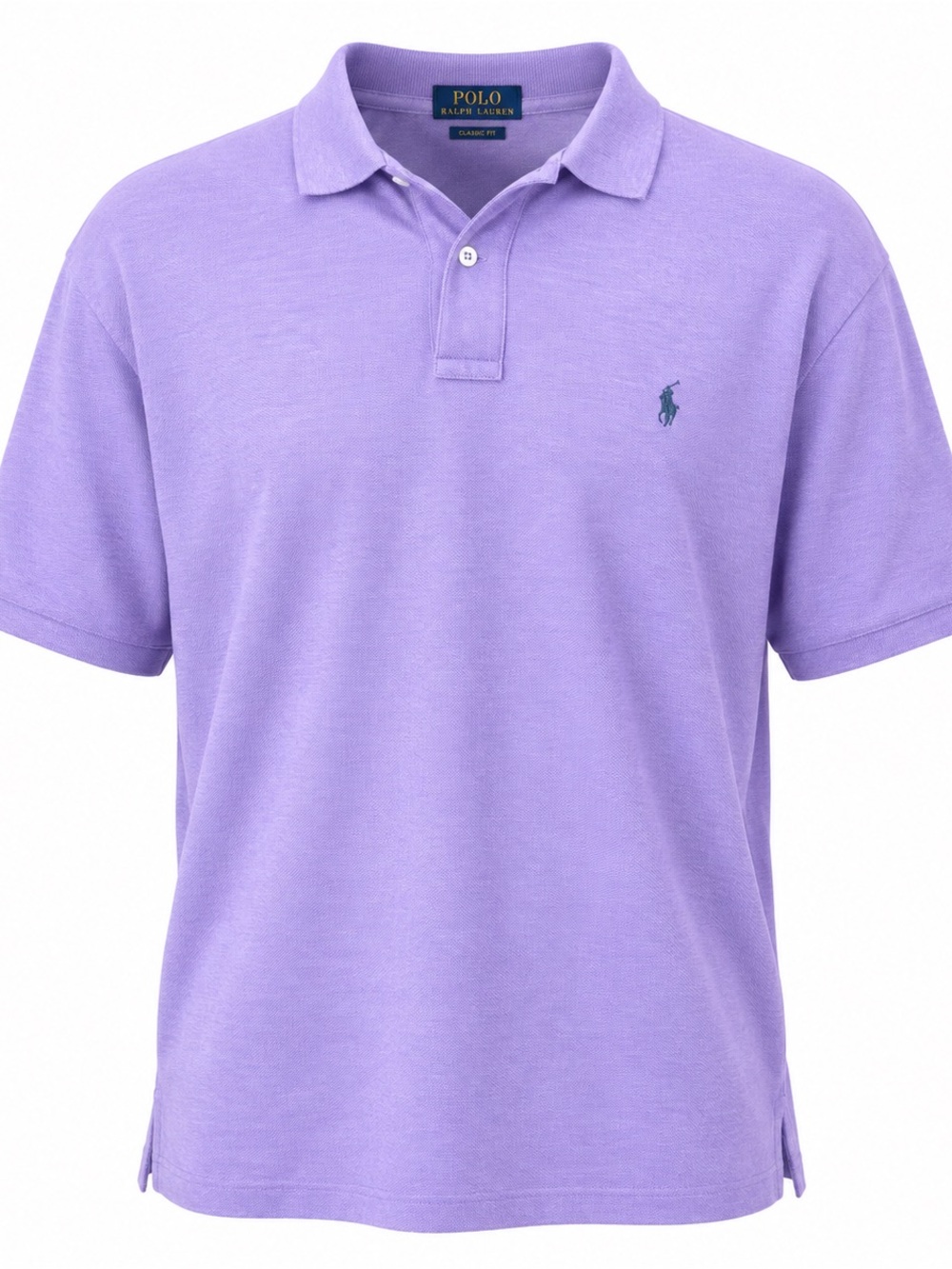 Ralph Lauren Lavender Short-Sleeve Polo with Embroidered Pony